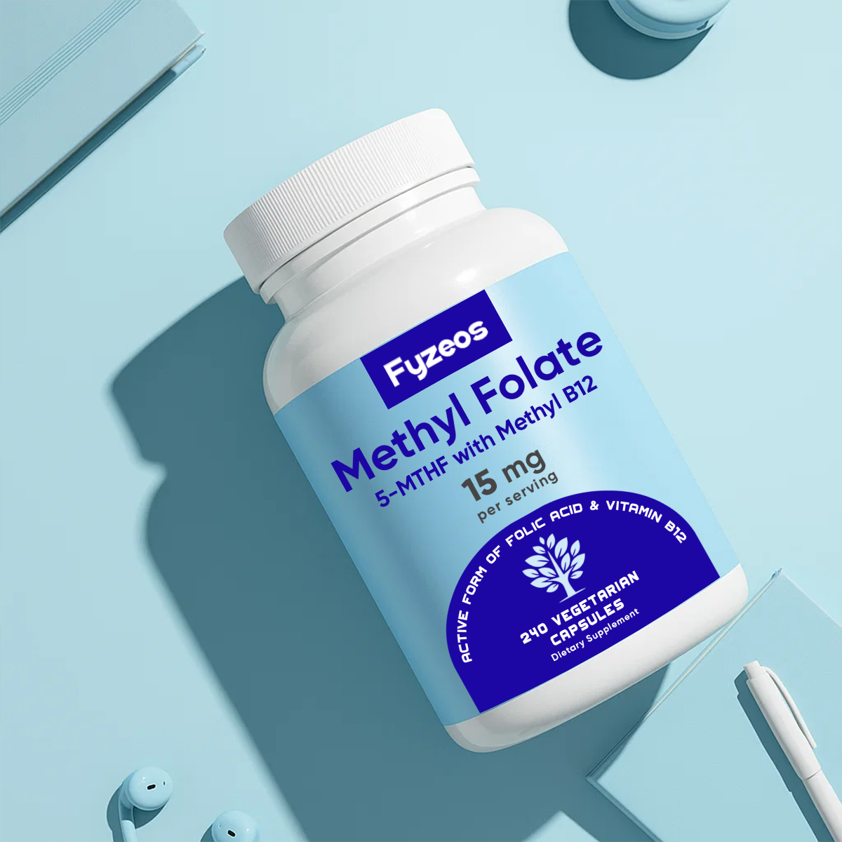Fyzeos Methylfolate with Methyl B12 Vegetarian Capsules